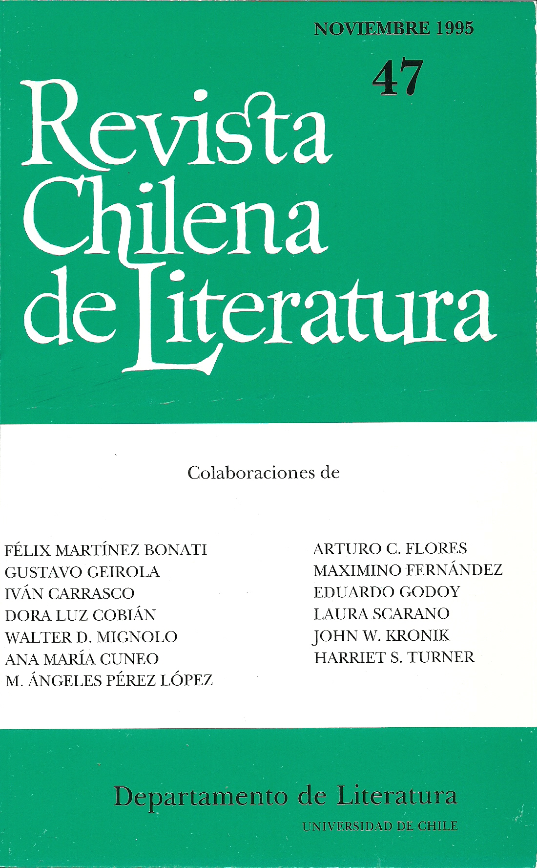 												Ver Núm. 47 (1995): Noviembre
											